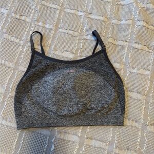 Gymshark Heather Gray/Pink sports bra - MEDIUM